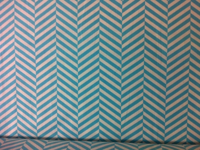 Baumwolle | Chevron türkis